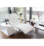 SalesFever Relax ligbed wit kunstleer look