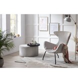 SalesFever Relaxfauteuil Grijze structuurstof