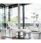 SalesFever Relax ligbed wit kunstleer look