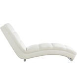 SalesFever Relax ligbed wit kunstleer look