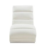 SalesFever Relax ligbed wit kunstleer look