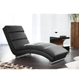 SalesFever Relax ligbed zwart kunstleer look