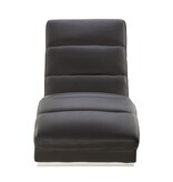 SalesFever Relax ligbed zwart kunstleer look