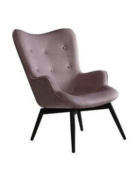 SalesFever Fauteuil roze fluweel
