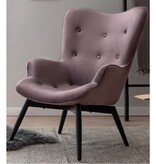 SalesFever Fauteuil roze fluweel