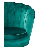 SalesFever Fluwelen schelp fauteuil Groen