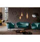 SalesFever Fluwelen schelp fauteuil Groen