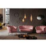 SalesFever Shell fauteuil in fluweel Rose