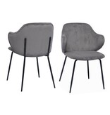 SalesFever Set van 2 fauteuils grijs