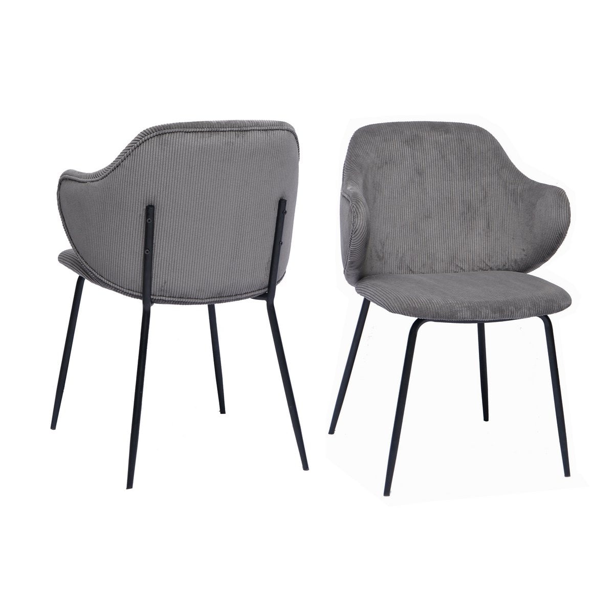 SalesFever Set van 2 fauteuils grijs