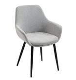 SalesFever Set van 2 fauteuils lichtgrijs
