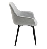 SalesFever Set van 2 fauteuils lichtgrijs
