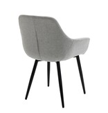 SalesFever Set van 2 fauteuils lichtgrijs