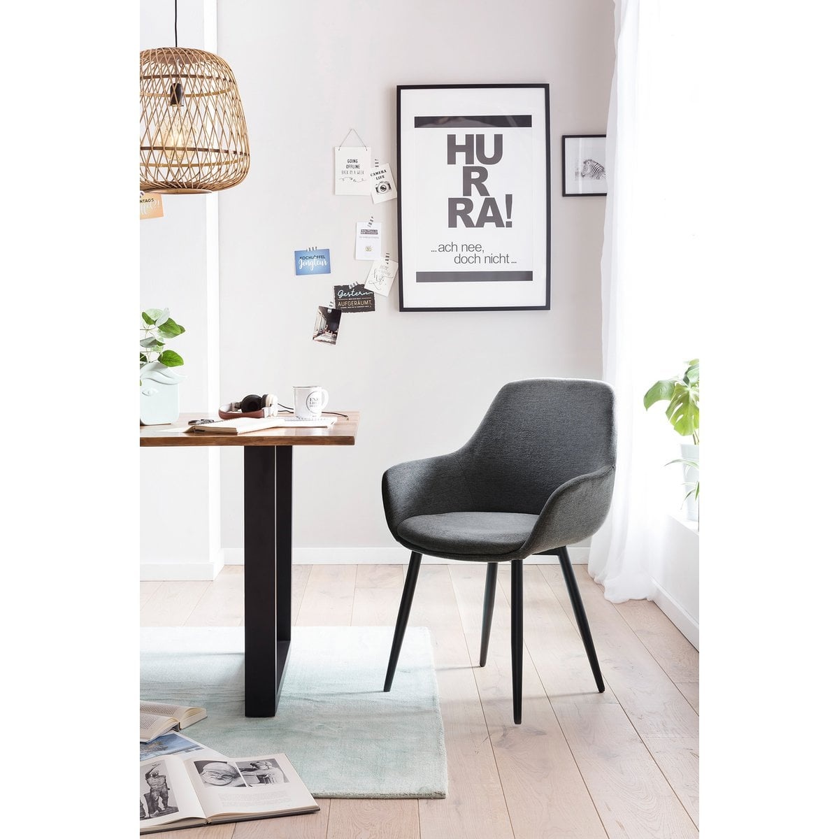 SalesFever Set van 2 fauteuils antraciet