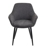 SalesFever Set van 2 fauteuils antraciet