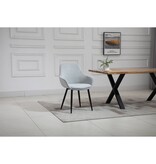 SalesFever Set van 2 fauteuils lichtgrijs