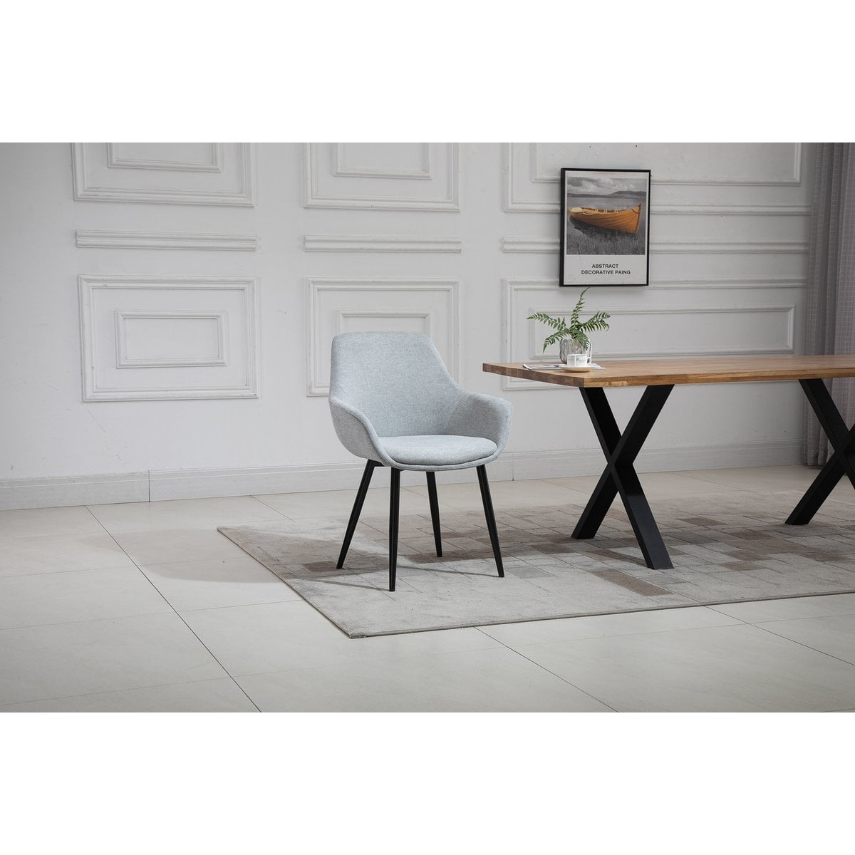 SalesFever Set van 2 fauteuils lichtgrijs