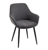 SalesFever Set van 2 fauteuils antraciet