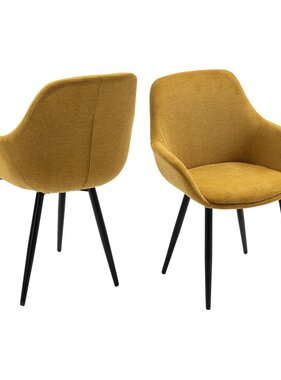 SalesFever Set van 2 fauteuils geel