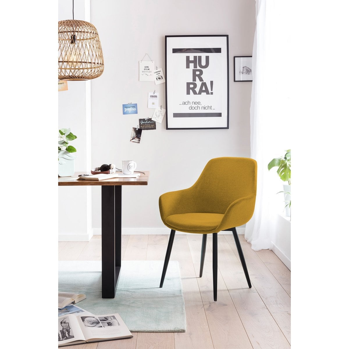 SalesFever Set van 2 fauteuils geel