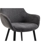 SalesFever Set van 2 fauteuils antraciet