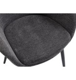 SalesFever Set van 2 fauteuils antraciet