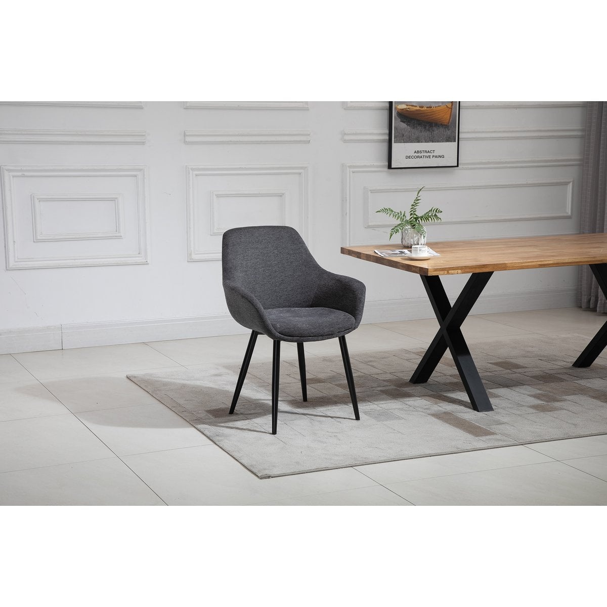 SalesFever Set van 2 fauteuils antraciet