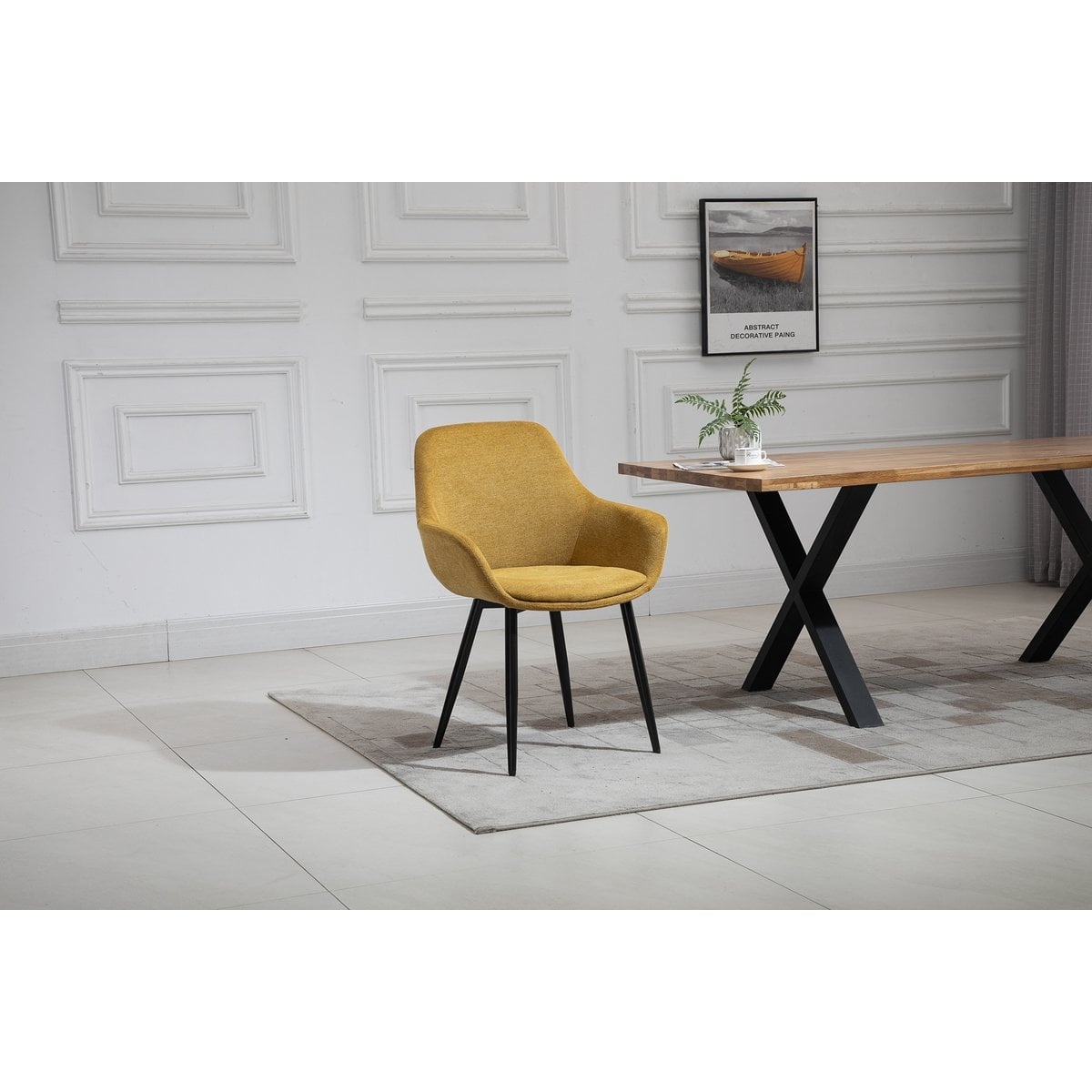 SalesFever Set van 2 fauteuils geel