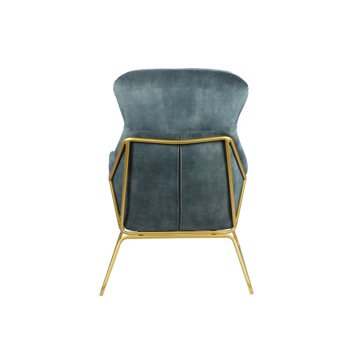 SalesFever Relax fauteuil van velours velours blauw