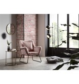 SalesFever Relax fauteuil bekleed met Rose fluweel