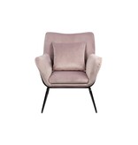 SalesFever Relax fauteuil bekleed met Rose fluweel