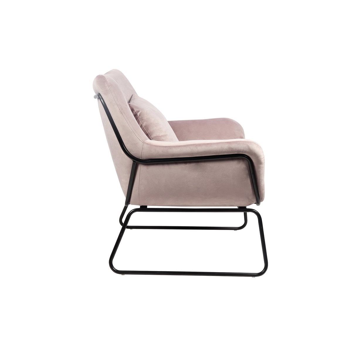 SalesFever Relax fauteuil bekleed met Rose fluweel
