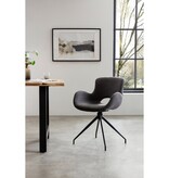 SalesFever Fauteuil met uitgesneden rugleuning Donkergrijs