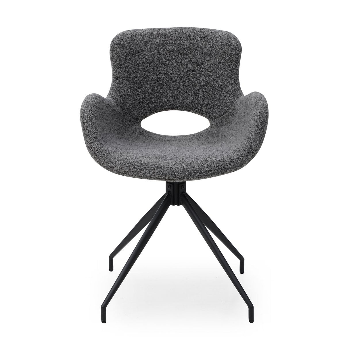 SalesFever Fauteuil met uitgesneden rugleuning Donkergrijs