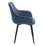 SalesFever Set van 2 fauteuils donkerblauw