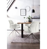 SalesFever Fauteuil met 180° draaifunctie Crème