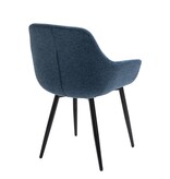 SalesFever Set van 2 fauteuils donkerblauw