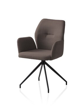 SalesFever Fauteuil met 180° draaifunctie bruin