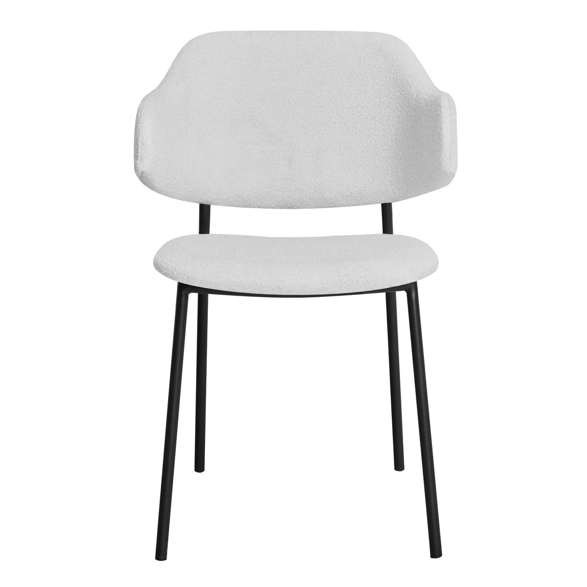 SalesFever Bouclé fauteuil set van 2 wit