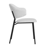 SalesFever Bouclé fauteuil set van 2 wit