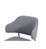 SalesFever Bouclé fauteuil set van 2 donkergrijs