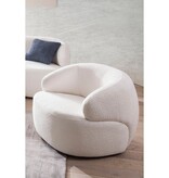 SalesFever Fauteuil bouclé stof wit