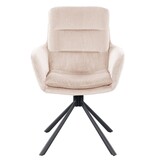 SalesFever Fauteuil in corduroy look beige