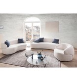 SalesFever Fauteuil bouclé stof wit