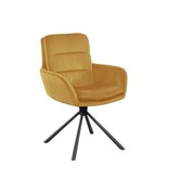 SalesFever Fauteuil in corduroy look goud