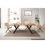 SalesFever Fauteuil in corduroy look beige