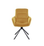 SalesFever Fauteuil in corduroy look goud