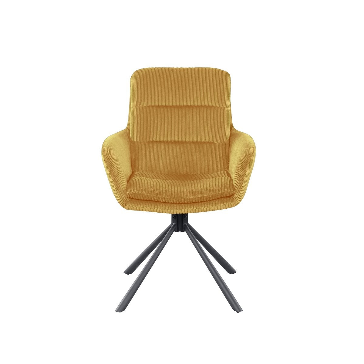 SalesFever Fauteuil in corduroy look goud