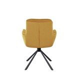 SalesFever Fauteuil in corduroy look goud