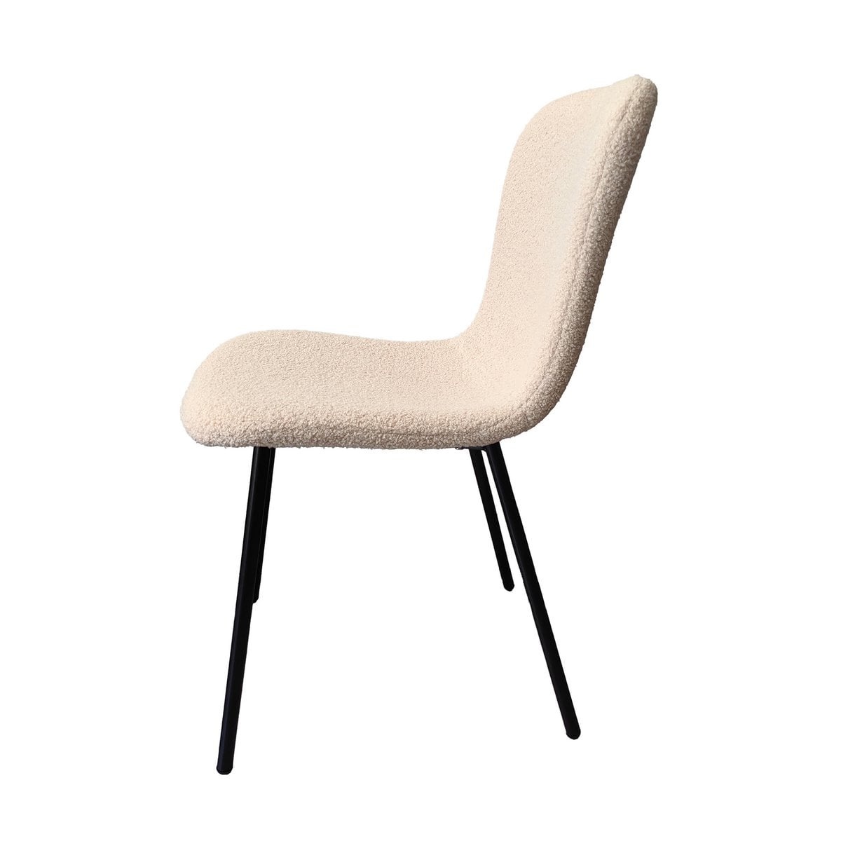 SalesFever Bouclélook stoelenset van 4 beige